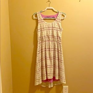 Purple and lace dress